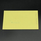 Mario Andretti Signed 3    X 5    Index Card     Racing Legend Autograph  Jsa Stamp