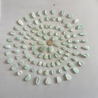 Beach Sea Glass Sea Foam Blue 100 Pieces Genuine Surf-tumbled Mendocino Ca