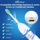 6 Pack Replacement Toothbrush Heads For Philips Sonicare E-series Hx7022 Elite