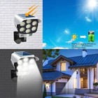 Solar 77 Led Light Motion Sensor Outdoor Yard Remote Control Wall Security Lamp