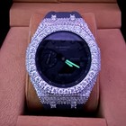 Iced Out Casio G-shock Ga-2100 Casioak Moissanite Bust Down Gra Certified Custom