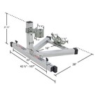 Black Widow No Drill No Bolt Aluminum Motorcycle Wheel Chock - Set Of Two