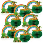 8 Pcs St Patricks Day Table Decorations Saint Patricks Day Honeycomb 