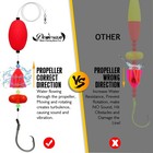 Dovesun 6pcs Catfish Rigs With Oval Float  8 0 Hook  Double Rattle Beads   Bells