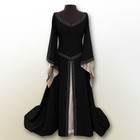 Womens Vintage Style Long Dress With For V Neck For Renaissance Events And