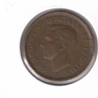 1944 Canadian Circulated George Vi One Cent Coin 