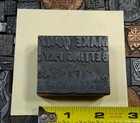 Antique Vtg Horse Race Racing Gambling Letterpress Print Type Ornament Cut Block