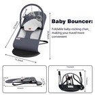 Portable Baby Bouncer Seat For Infants 0-18 Months 3 Modes Of Use With Rocker   