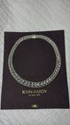 Incredible John Hardy Vintage Necklace Substantial Weight 221 Grams  Thick Look