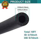 5 16 Inch Id Fuel Line Hose  10ft Marine Grade Fuel Line With 10pcs Hose Clamp