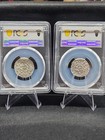 Rare 2x 1198- 1219 Silver Cilician Armenia Tram Levon I Hammered Coin Ngc    