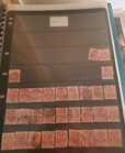 Nsw Perfins Lot -  os Nsw  On State Emblem Stamps 1d Pink  All Off Paper