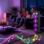 10000w Quad 8   Bluetooth Party Speaker Heavy Bass Fm Usb Aux With Mic   Remote