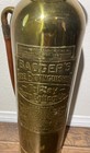 Vintage Polished Brass Badgers 2 1 2 Gallon Fire Extinguisher 500lbs Survivor