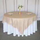 90  X 90  Metallic Crinkled Taffeta Table Overlay Wedding Party Home Decorations