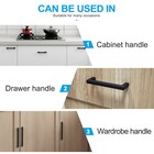 Black Modern Kitchen Cabinet Pulls T Bar Handles Drawer Hardware Stainless Steel