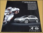 2010 Bo Jackson Nissan Rogue Print Ad Suv Advertisement Heisman Auburn Tigers