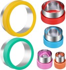Round Cookie Biscuit Cutter Set  6 Graduated Circle Pastry Cutters  Stainless   