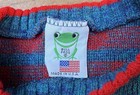 Vintage Bull Frog Sweater Size 4t Girl Hearts   Flower Print