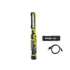 New Ryobi Fvl56k  550 Lumens Rechargeable Inspection Flashlight Kit 2 Ah Battery