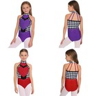 Us Yizyif Kids Girls Heart Queen Dress Up Costume Sparkly Ballet Dance Leotard 