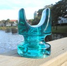 Nice Light Aqua Cd 267 No  4 Cable Glass Insulator