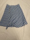 Nwt Fresh Produce Blue Striped Arwen Skirt Large Free Ship
