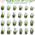 Bud Vase Set   Green Bud Vases In Bulk  Small Flower Vases For Centerpieces