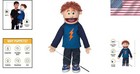 Lightweight 25  Full Body Puppet With Easy-moving Mouth And Arm Control Rod