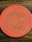 Lot Of 6 Vtg  1950s Monterey Club Casino Card Room Gaming Poker Chip Gardena Ca 