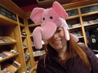 Delirium Tremens Fluffy Floppy Pink Elephant Hat