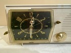 Vintage 1959 Rca Victor Levermatic Clock Radio And Alarm Clock   c-2e Mcm