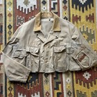 Vintage 1930s 40s Cropped Cotton Poplin Fishing Jacket By Red Head