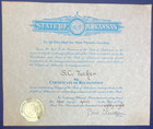 Governor Bill Clinton Signed 1988 Certificate W Seal President Autograph