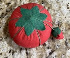 Vintage Strawberry Tomato Pin Cushion For Needles Pins Guc