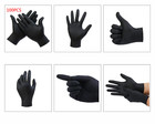 First Glove Black Industrial Disposable Nitrile Gloves 6 Mil Latex   Powder Free