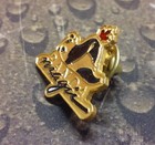 Calgary Zoo Panda Magic Panda Bear Pin Badge Goldtone Background