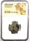 Ionia Ephesus Silver Ar Tetradrachm Bee Stag Coin 300 Bc - Certified Ngc Fine