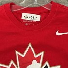 New Nike Red Team Canada Hockey Long Sleeve Adult Medium Shirt