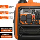 Portable Inverter Generator Gas Powered Quiet For Home Use  Rv   Camping 4500w