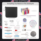 Acdesign Sewing Kit For Adults  131pcs Portable Hand Needle And Thread Kit For