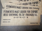 Best Brewing   Chicago  Il   Beer Pallet Label For Export  6pc Lot 11 X 5 