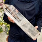 11 46lb Natural Clear White Crystal Obelisk Crystal Energy Column Reiki Healing