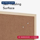 U Brands Cork Bulletin Board  18  X 24  Inches  Light Birch Wood Frame  265u00-0