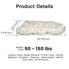 Laifug Luxury Faux Fur Orthopedic Dog Bed Memory Foam Dog Bed Suitable For