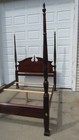 Solid Cherry Poster Queen Bed Carved