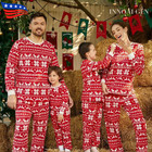 Christmas Family Matching Pajamas Outfits Set Father Mother Kids Baby Sleepwear