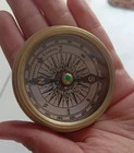 Brass Pocket Compass  nautical Marine Compass   Collector    Antique Vintage     