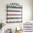 3-6tier Nail Polish Display Metal Rack Wall Mounted Organizer Storage Shelf Usa