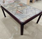 Vintage Gangso Mid Century Danish Modern Tile Top Teak Wood Coffee Table
